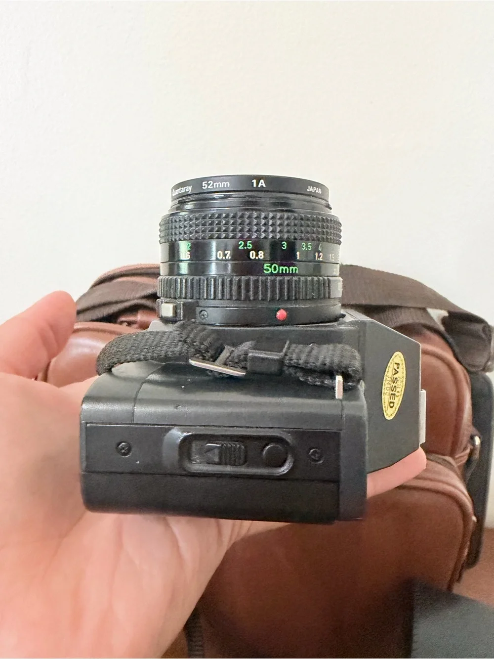 Vintage Canon T70 35mm SLR Film Camera 50mm Lens Flash Carry Bag Manual Tested
